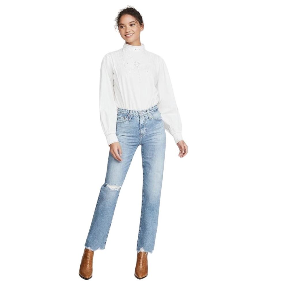 Adriano Goldschmied Alexxis High Rise‎ Straight Vintage Jeans in 1990 Hero Sz 30